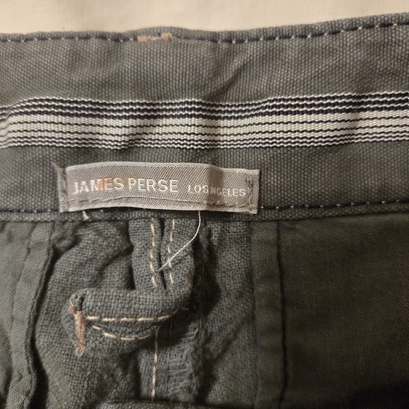 James Perse Linen Blend Gray Shorts Size 26 - Picture 3 of 5